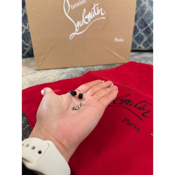 CHRISTHIAN LOUBOUTIN Round chick alta 150 silver glitter - Picture 7 of 11